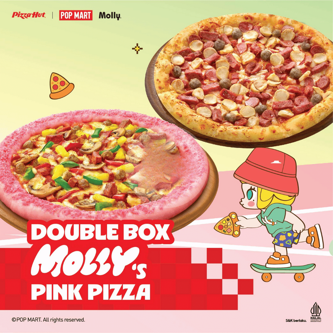 Double Box Molly's Pink Pizza