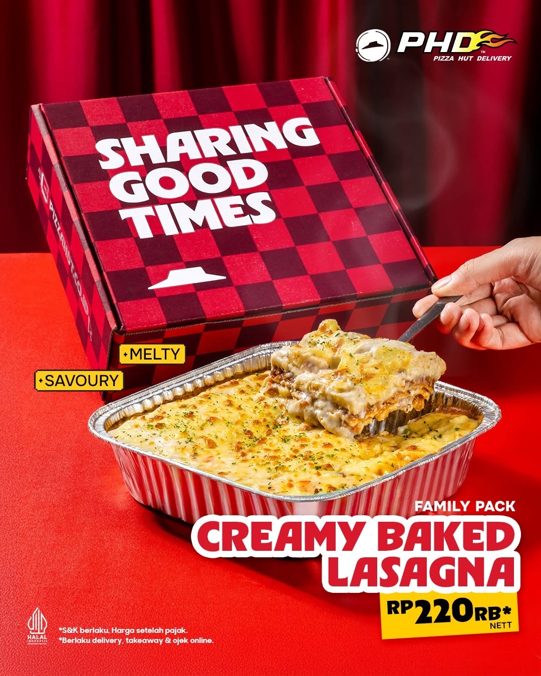 Hampers Family Pack Creamy Baked Lasagna