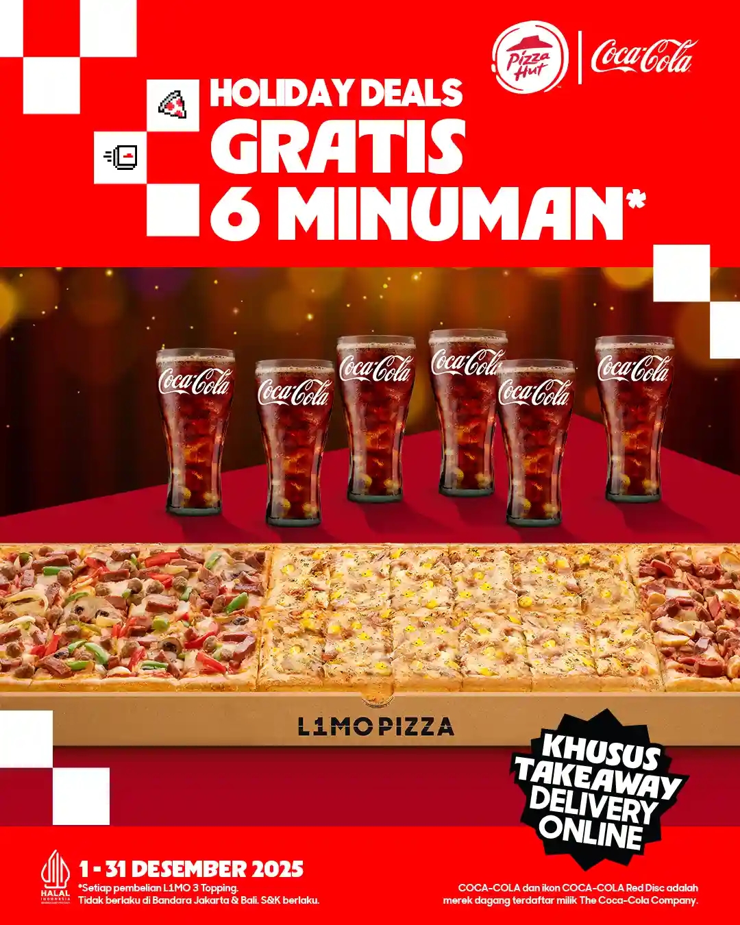 L1MO Pizza Free 6 Drinks